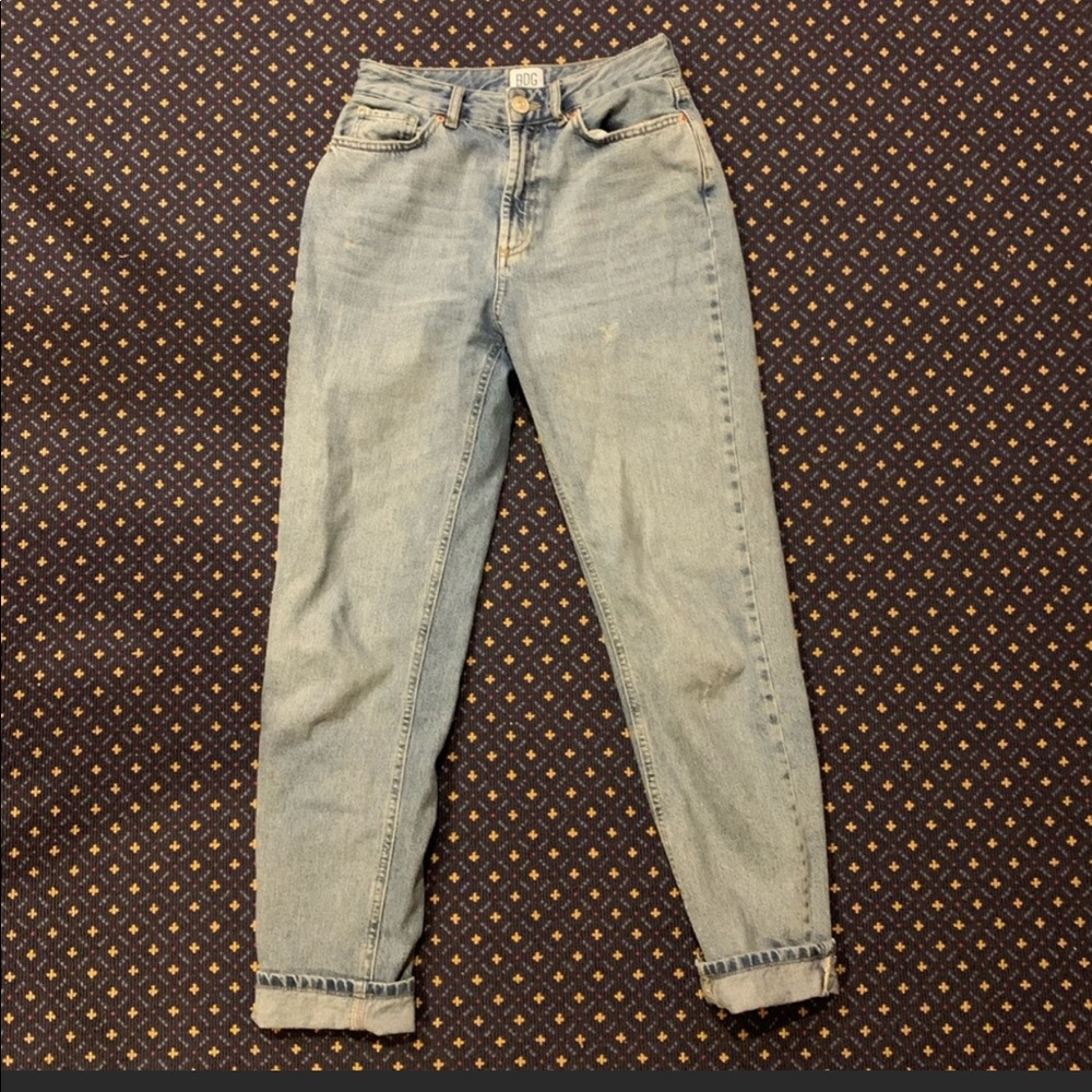 High waisted mom jeans